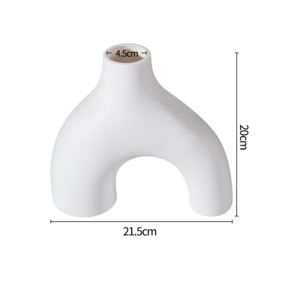 Nordic Irregular Art Vase Minimalist Abstract Flower Vase For Living Room Table Decor