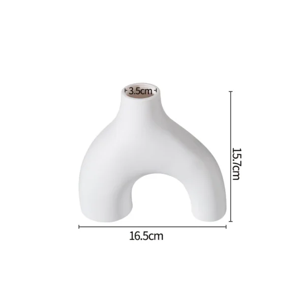 Nordic Irregular Art Vase Minimalist Abstract Flower Vase For Living Room Table Decor