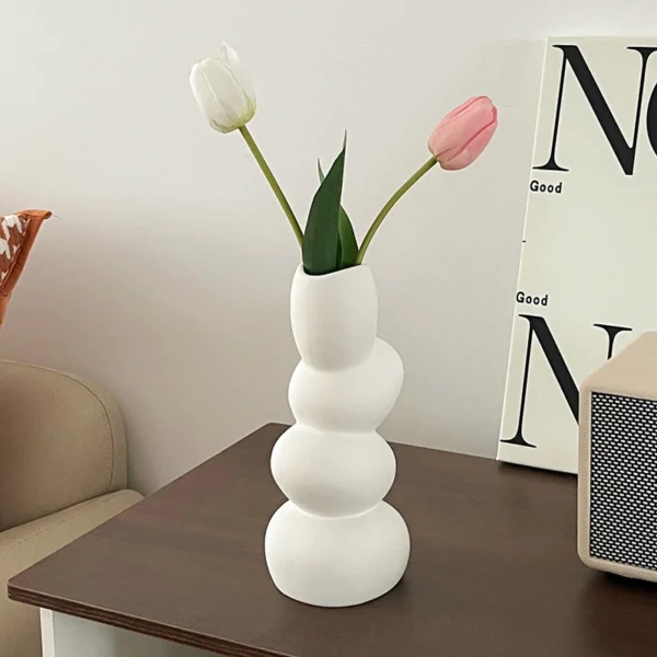 Nordic Irregular Art Vase Minimalist Abstract Flower Vase For Living Room Table Decor