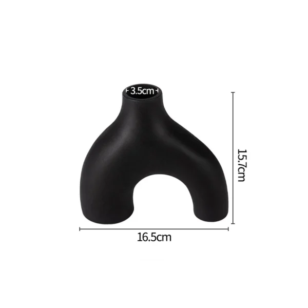 Nordic Irregular Art Vase Minimalist Abstract Flower Vase For Living Room Table Decor