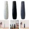 pyygiqtku Modern Tall Vase Sturdy Plastic Decorative Vase for Living Room Bedroom Hallway Corner Interior Design