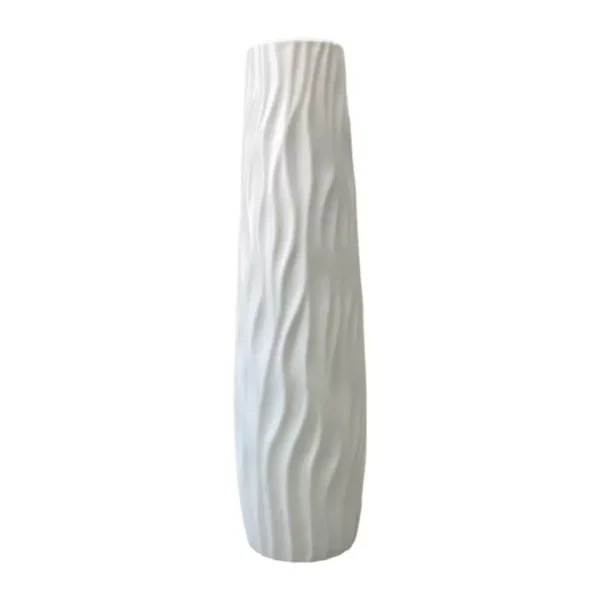 pyygiqtku Modern Tall Vase Sturdy Plastic Decorative Vase for Living Room Bedroom Hallway Corner Interior Design