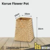 Basket Rattan Vase Nordic Bamboo Basket Rattan Pot