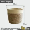 Basket Rattan Vase Nordic Bamboo Basket Rattan Pot