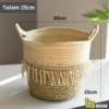 Basket Rattan Vase Nordic Bamboo Basket Rattan Pot