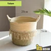 Basket Rattan Vase Nordic Bamboo Basket Rattan Pot