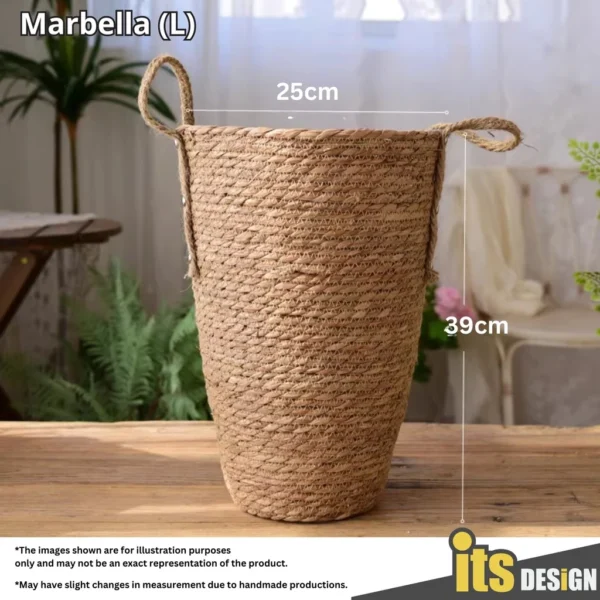 Basket Rattan Vase Nordic Bamboo Basket Rattan Pot