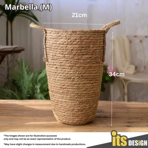 Basket Rattan Vase Nordic Bamboo Basket Rattan Pot