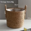 Basket Rattan Vase Nordic Bamboo Basket Rattan Pot