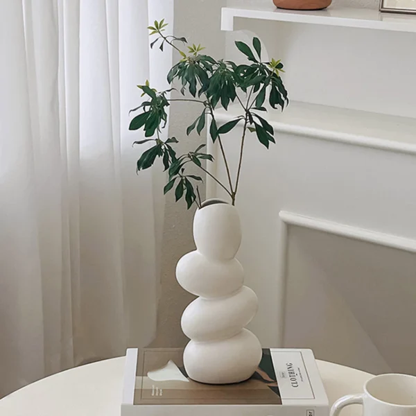 Nordic Irregular Art Vase Minimalist Abstract Flower Vase For Living Room Table Decor