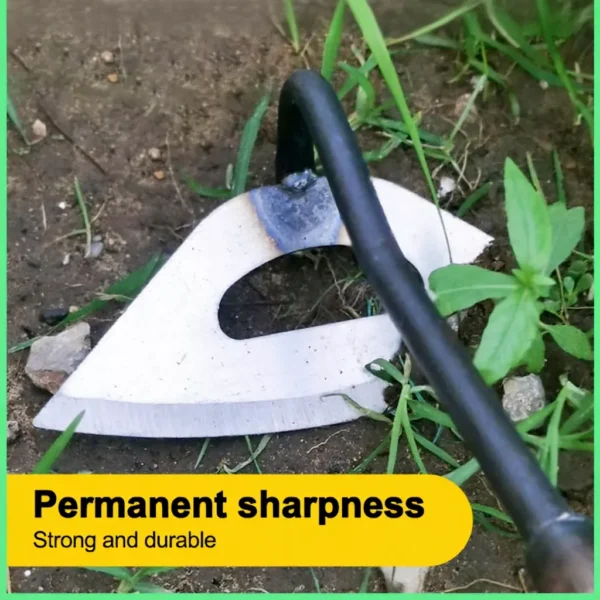 Garden Hoe with Hollow Design for Easy Weeding Silver 16cm x 28cm