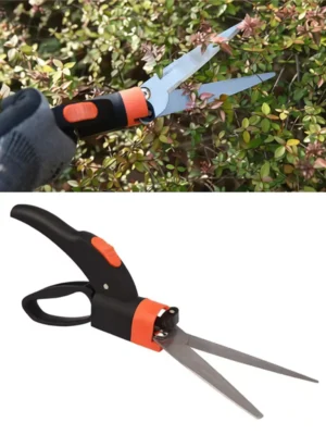 Grass Shears Hedge Shears Gardening Tools Handheld Lawn Trimming Borders Garden Bushes Rotate Sharp