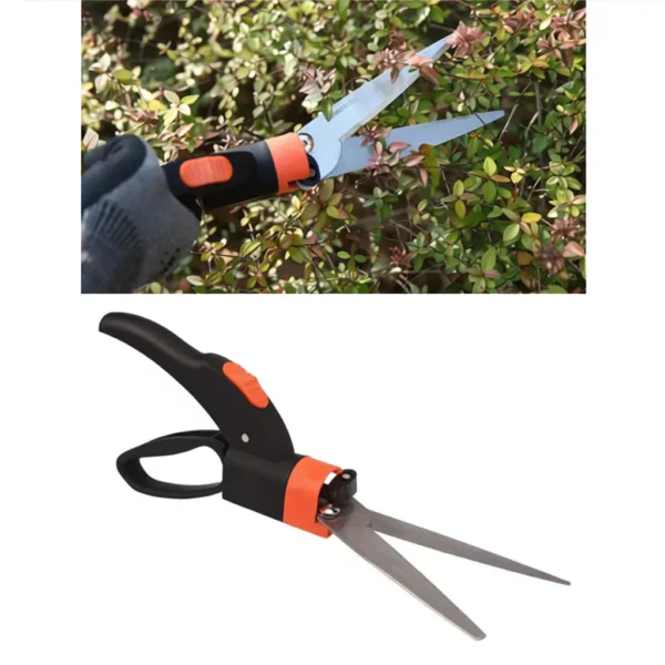 Grass Shears Hedge Shears Gardening Tools Handheld Lawn Trimming Borders Garden Bushes Rotate Sharp